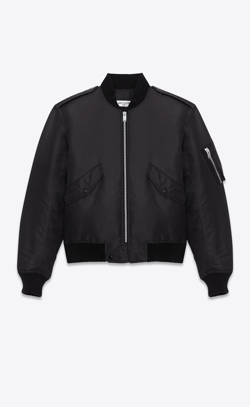 saint laurent bomber jacket in nylon